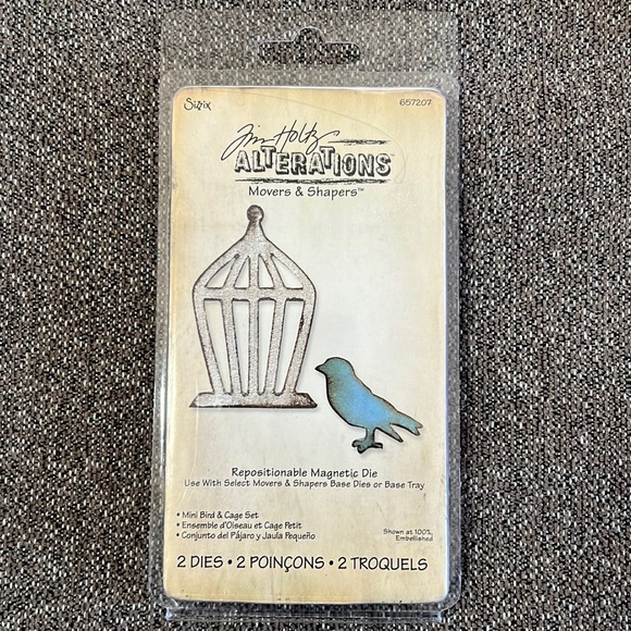 Sizzix | Office | Nwt Tim Holtz Sizzix Movers And Shapers Mini Bird And ...
